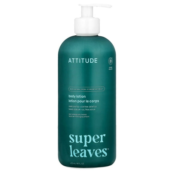ATTITUDE Super Leaves, Body Lotion, Unscented, 16 fl oz (473 ml)