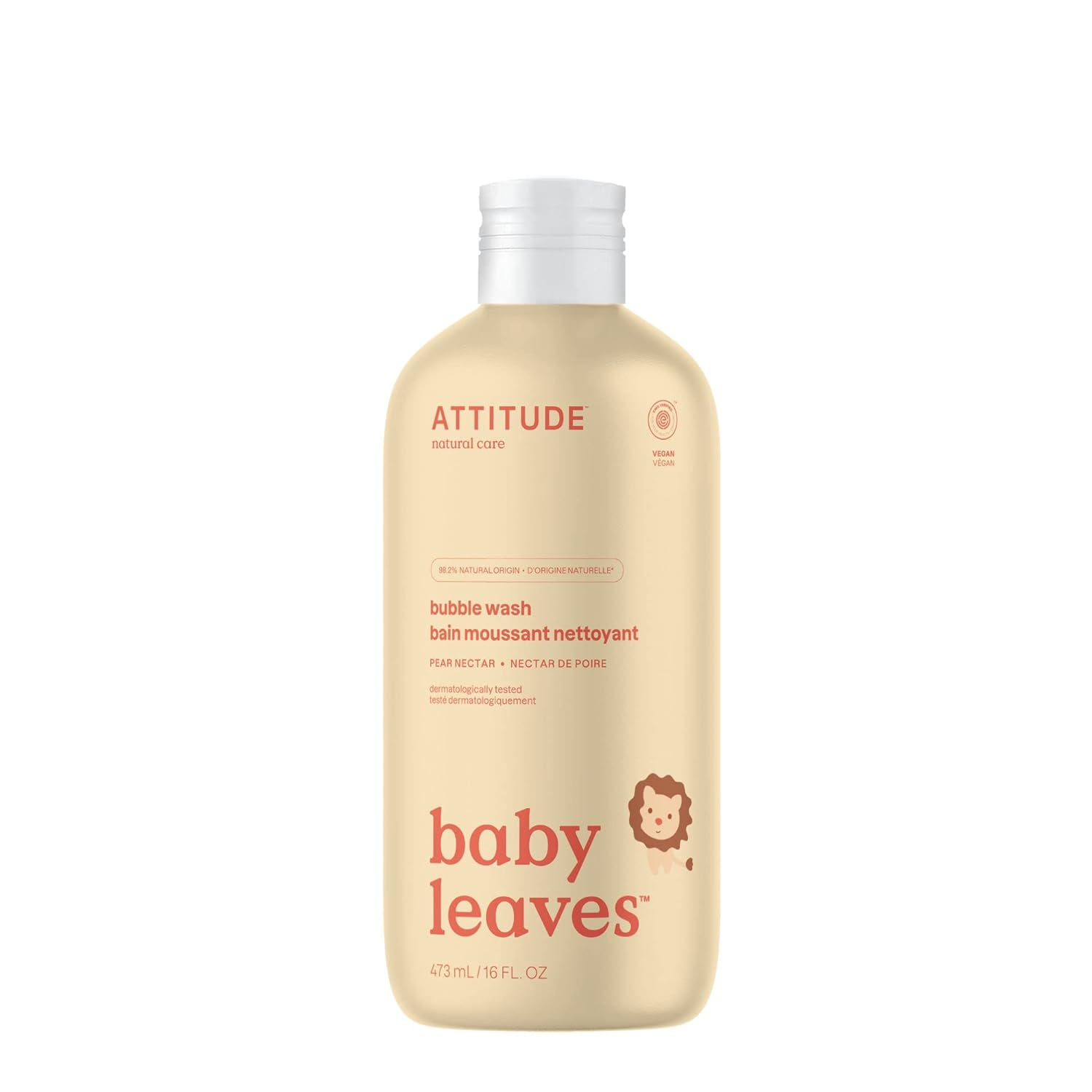 ATTITUDE Bubble Body Wash for Baby, EWG Verified, Dermatologically
