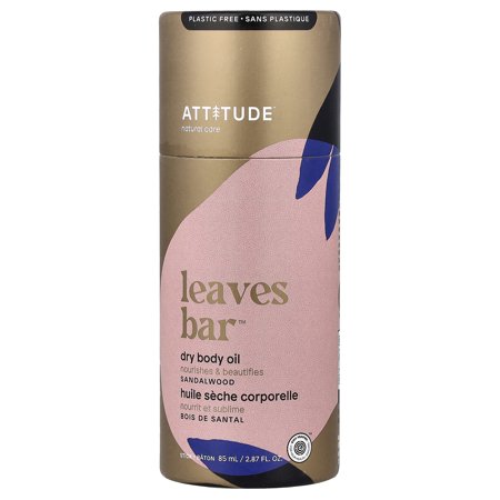 Attitude Sandalwood Dry Oil - 2.87 oz - Natural Bar Soap for Sensitive Skin