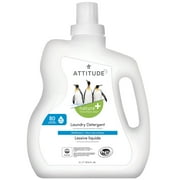 ATTITUDE Natural Laundry Detergent Liquid, Non Toxic, Plant Based, Advanced Deodorizing Power, Wildflowers, 67.6 Fl Oz, 80 Loads