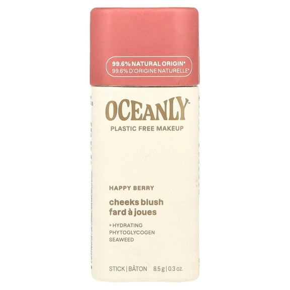 ATTITUDE Oceanly, Cheeks Blush, Happy Berry, 0.3 oz (8.5 g)