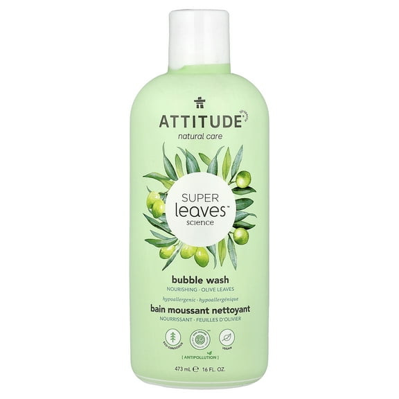 ATTITUDE Super Leaves Science, Bubble Wash, Olive Leaves, 16 fl oz (473 ml)