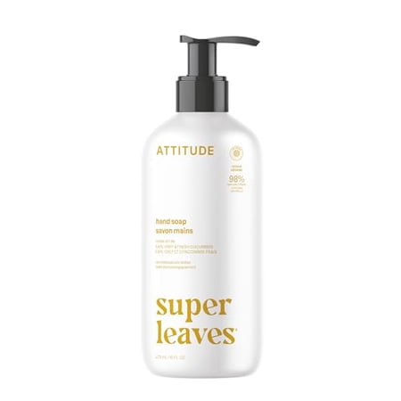 Attitude Super Leaves Earl Grey and Cucumber Hand Soap, 16 Fluid Ounces