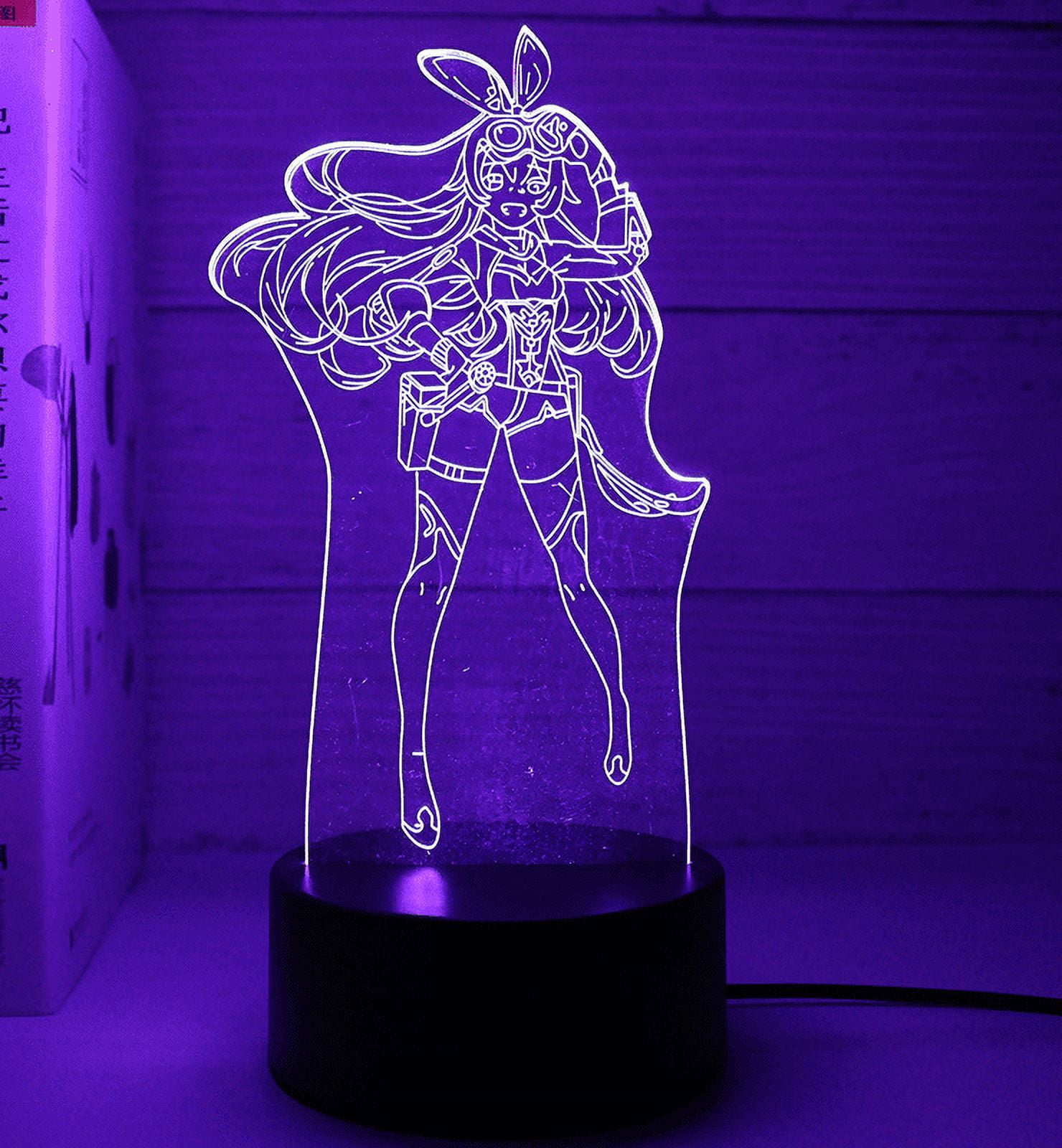 BESTA - Veilleuse Figures D'anime LED à intensité variable 3D USB
