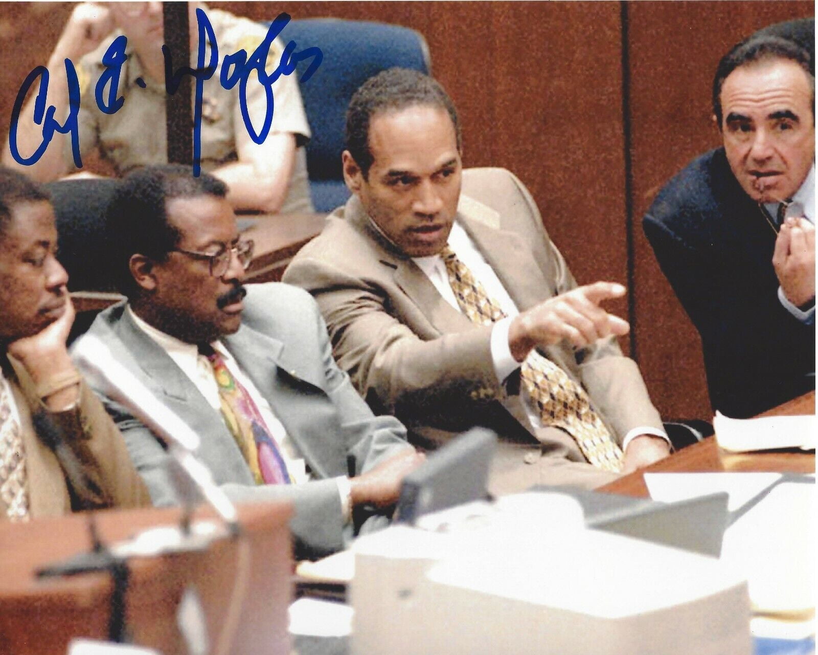 ATTORNEY CARL DOUGLAS SIGNED OJ SIMPSON MURDER TRIAL 8x10 Photo COA 2