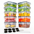 thumbnail image 1 of ATUPEN 20 Pcs Food Storage Containers with Lids, 840ml Plastic Containers Kitchen Organizers and Storage, 1 of 7