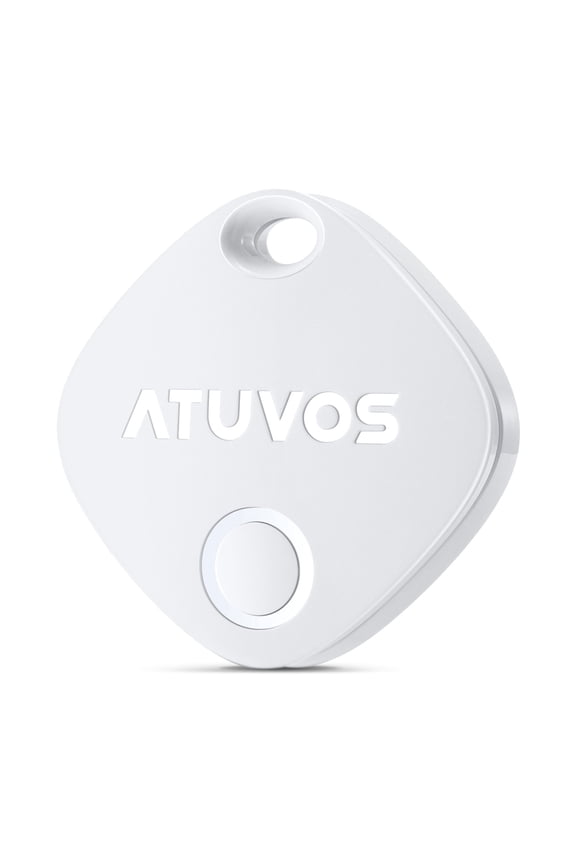 Smart Luggage Tracker Tag White 1 Pack,Works with Apple Find My (iOS Only), Bluetooth Locator,Replaceable Battery,IP67 Waterproof