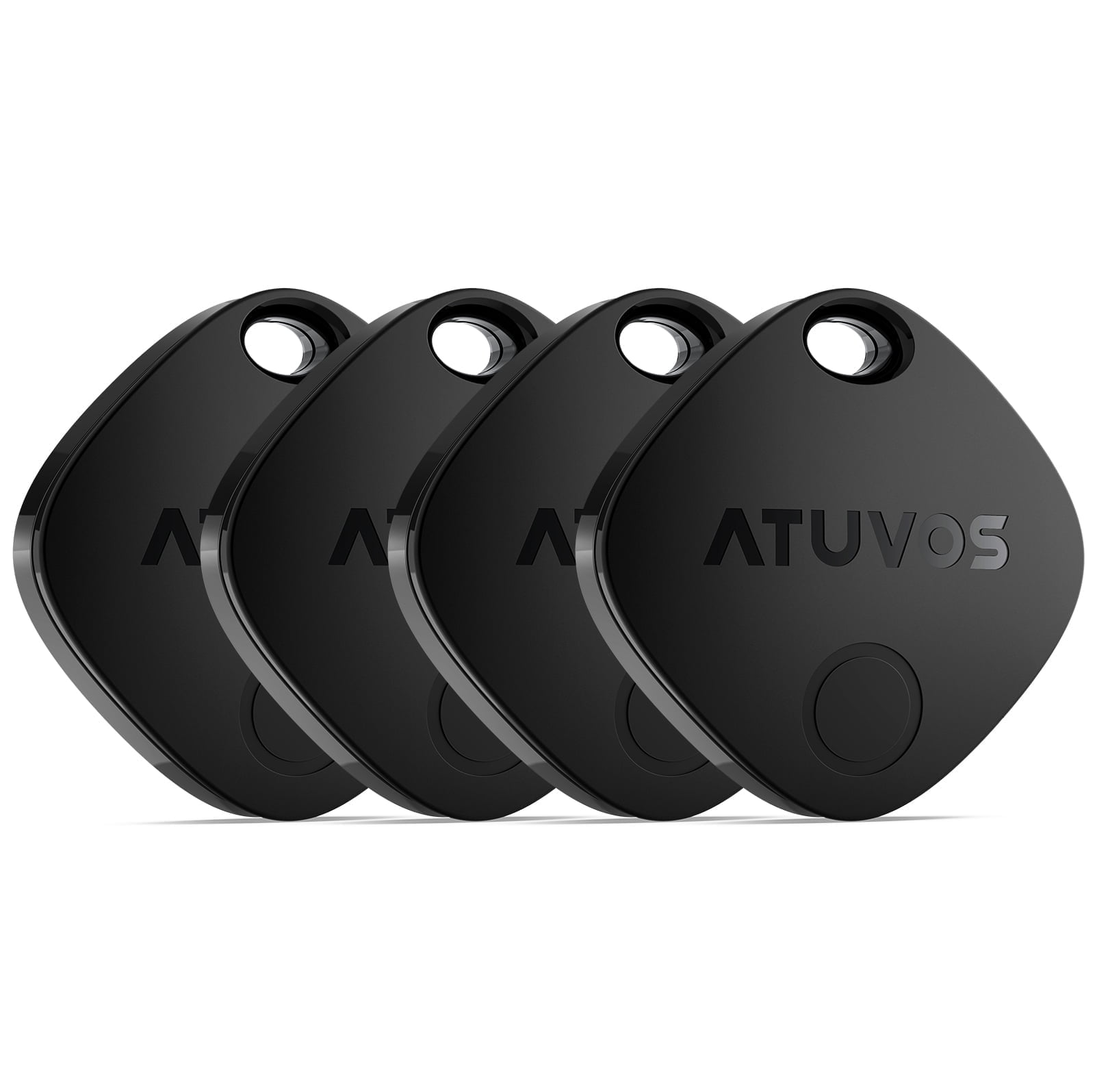 ATUVOS Smart Luggage Tracker Tags Black 4 Pack