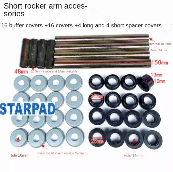 ATV Accessories Front Rocker Spacer Motorcycle Modified Buffer Rubber ...