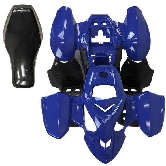 ATV Body Fender Assembly with Seat Compatible for Panther 110PL, 125PL Coolster 3050B PREDATOR50 (2003-2019) Blue