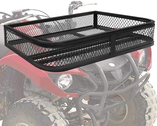 ATV Front Cargo Basket, Heavy Duty ATV Racks and Baskets for Camping ...