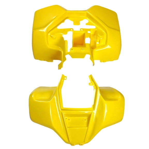 ATV Front & Rear Body Fender Kit for 150cc 250cc Kazuma Dingo Lacoste Panda Compatible with Kazuma 150cc 250cc RedCat Roketa SunL TaoTao Coolster Baja Chinese ATV Quad (Yellow)