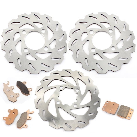 ATV Front Rear Brake Rotors Pads for Yamaha YFZ450 YFZ450S YFZ450T 2004 2005
