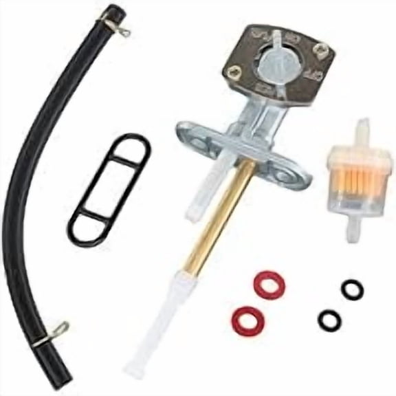 ATV Fuel Switch Petcock Valve, compatible with Suzuki Quadrunner 160 230 250 (LT160 LT230 LT250) and fits KFX80, Leak-Resistant Shut-Off Valve for Trail Riding & Off-Road Use, DIYers