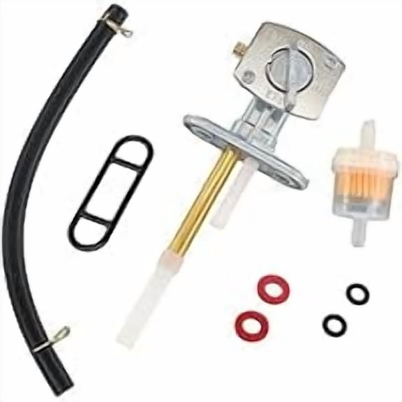 ATV Fuel Switch Valve Petcock, compatible with Kawasaki Bayou 220 250 300 400 (KLF220A KLF250A KLF300A KLF300B KLF300C KLF400B), Leak-Resistant Shut-Off Valve for Trail Riding & Off-Road Use, DIYers