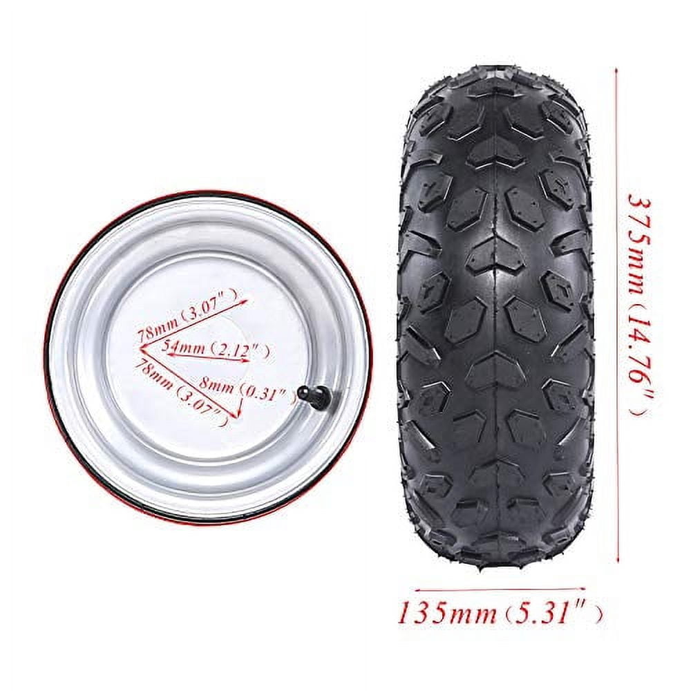 Black 6" ATV Rim (3-Hole) For 145/70-6 Tires - Part # TP-12227 / PART12227 10 thumbnail image