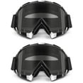 thumbnail image 1 of ATV Goggles 2-Pack - Motorcycle Motocross Off-Road Goggles for Adult Youth Kids - Grey Lens, 1 of 7