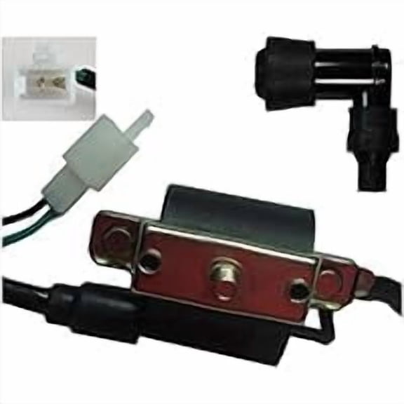 ATV High Tension Ignition Coil Replacement with Spark Plug Wire and Cap, Compatible with Kayo Bull 125 and Predator 125, Restores Spark Performance