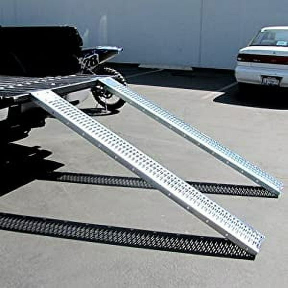 ATV Load Ramps ATV Truck Ramps Quad Ramp Lawn Mower All Purpose Ramps with Leveling Plates