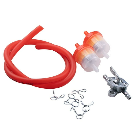 ATV Motocross Dirt Bike Fuel Tank Switch Petcock Gas Petrol Filter Hose