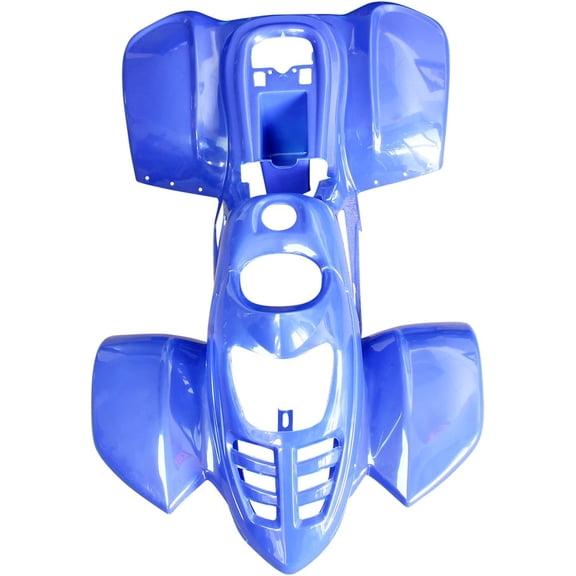 ATV Quad Body Plastic Fender Front & Rear Compatible with Taotao 110B 110cc Kids ATV For Chinese Quad IceBear Coolster Peace SunL MotoTec (Blue)