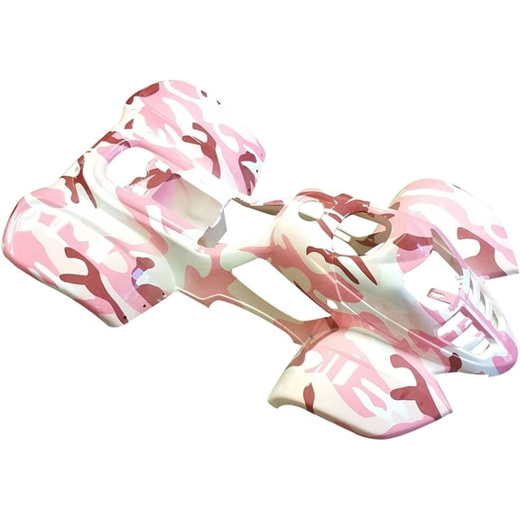 ATV Quad Body Plastic Front & Rear Fender Set Compatible with TaoTao 110B 110cc ATA110 ICEbear 110cc SunL 110cc Peace Cougar Hawk Mountopz Coolster Kids 110cc ATVs - Pink Camo
