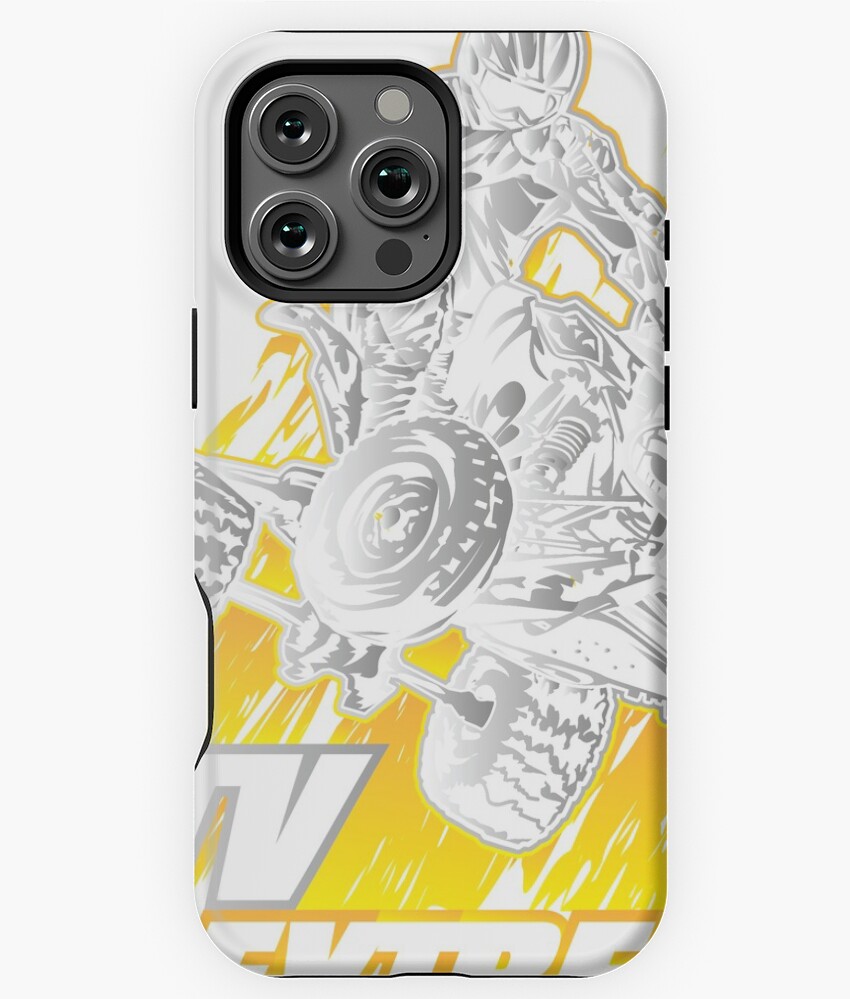 ATV Quad Extreme Fire Blast Racing Phone Case for iPhone 16 15 14 13 12 ...