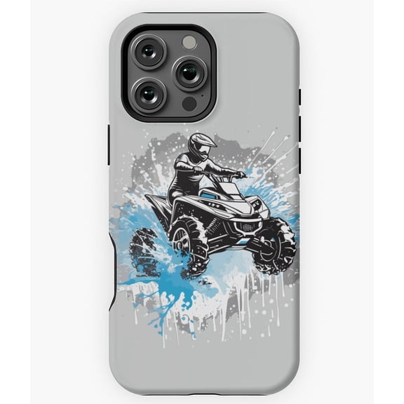 ATV Quad Rider Dirt Four Wheeler Off Road H2184 Slim Protective Case for iPhone 17 16 15 14 13 12 11 Pro Max