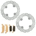thumbnail image 1 of ATV Rear Brake Rotors Pads for Yamaha Grizzly YFM 550 FGY YFM700F Auto Fi 2009-2014, 1 of 5