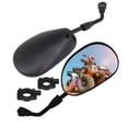 thumbnail image 1 of ATV Rear View Mirror, HKOO 360 Degrees Ball-Type Side Rearview Mirror with 7/8" Handlebar Mount Compatible with Motocycle Scooter Moped Polaris Sportsman Honda ATV Dirt Bike Cruiser Chopper, 1 of 9
