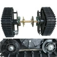 thumbnail image 1 of ATV Rear Wheel Buggy Snow Tracks Sand Snowmobile Tracked Vehicle Track Assemly Black Single Track Wheel Size 17.71*4.72*11.41inch for Go-Karting, UTV, Mountain Off-Road Vehicles, 1 of 11