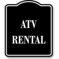 thumbnail image 1 of ATV Rental BLACK Aluminum Composite Sign, 8.5"x10", 1 of 9