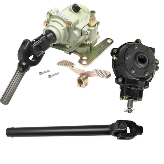 ATV Reverse Gear Box Assembly Transmission Drive by Shaft & Differential Case Housing for 110cc 125cc 150cc Horizontal Engine ATV UTV Quad Go Kart Buggy 4 Wheelers Golf Carts (425mm Shaft)