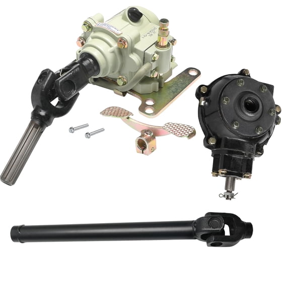 ATV Reverse Gear Box Assembly Transmission Drive by Shaft & Differential Case Housing for 110cc 125cc 150cc Horizontal Engine ATV UTV Quad Go Kart Buggy 4 Wheelers Golf Carts (425mm Shaft)