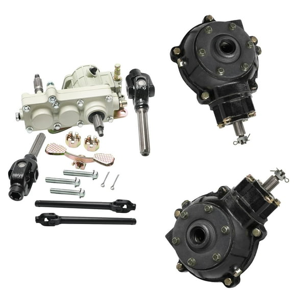 ATV Reverse Gear Box Assembly Transmission & Drive Shaft & Differential Housing for 4 Wheel Drive 150cc 200cc 250cc 300cc GY6 Engine ATV Quad Go Kart Buggy 4 Wheelers (2pcs 425mm drive shaft)