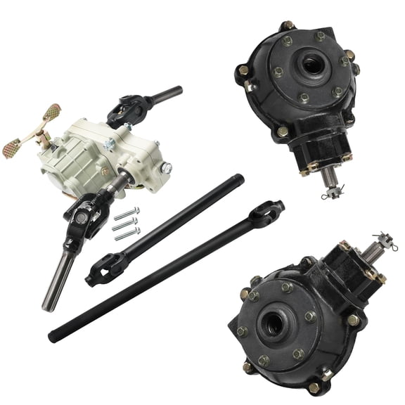 ATV Reverse Gear Box Assembly Transmission & Drive Shaft & Differential Housing for 4 Wheel Drive 150cc 200cc 250cc 300cc GY6 Engine ATV Quad Go Kart Buggy 4 Wheelers (1x 425mm + 1x 720mm drive Shaft