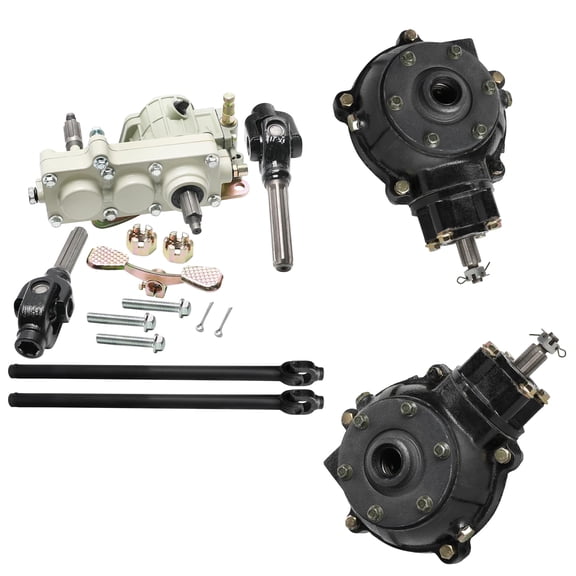 ATV Reverse Gear Box Assembly Transmission & Drive Shaft & Differential Housing for 4 Wheel Drive 150cc 200cc 250cc 300cc GY6 Engine ATV Quad Go Kart Buggy 4 Wheelers (2pcs 720mm drive shaft)