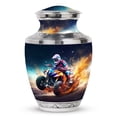 thumbnail image 1 of ATV Rider Racing with Explosive Speed Imperial Large Urn for Adult Female Ashes - Graceful Memorial Funeral Urns For Human Ashes - Memorial Urns 10 Inch, 1 of 5