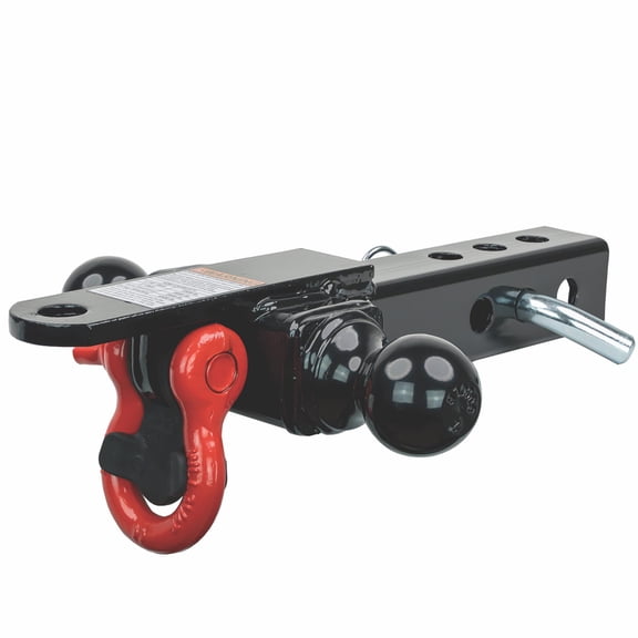 ELITE 4WAY HITCH1 7/8IN 2IN BALL MOUNTS PIN PULL TOWING SHACKLE