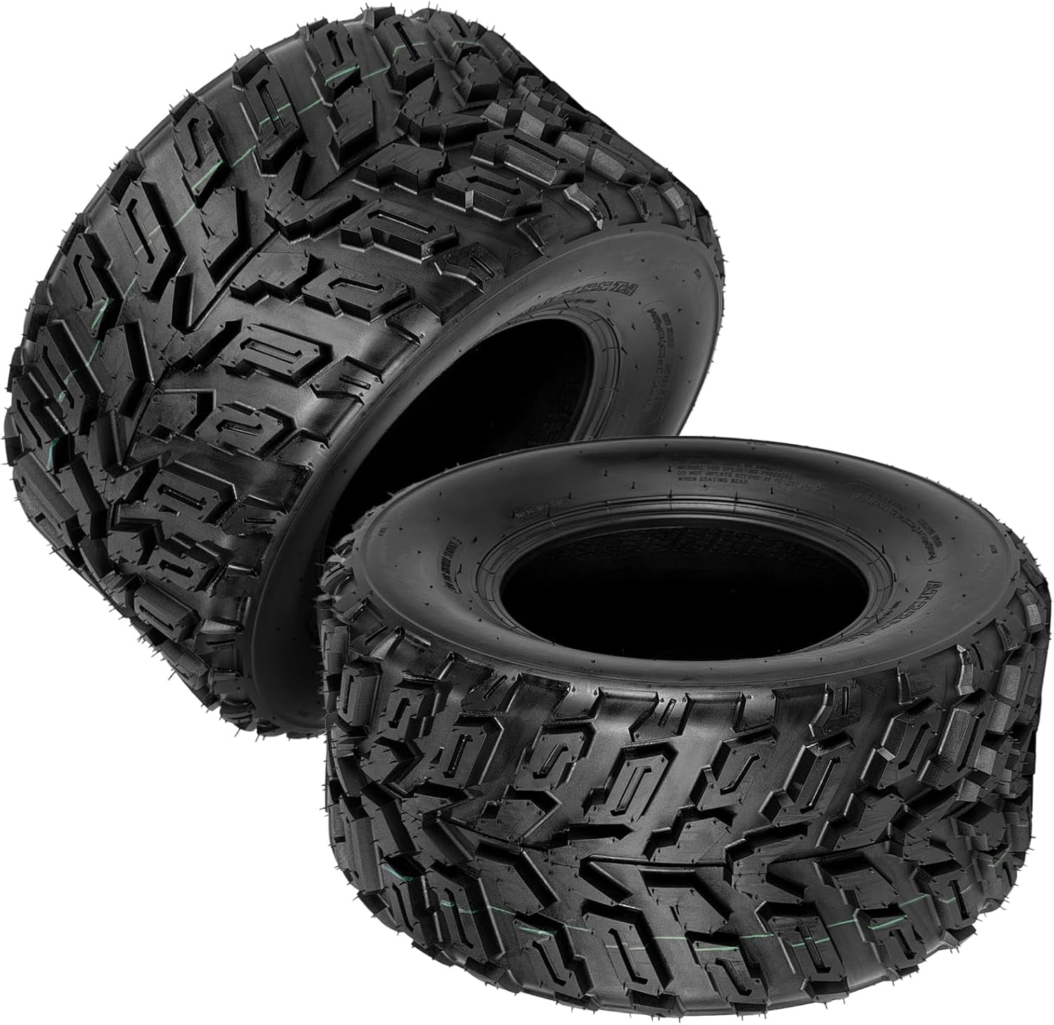 ATV Tires, 2 Pack 22x11-10 22x11x10 ATV UTV All Terrain Tires for Trail ...