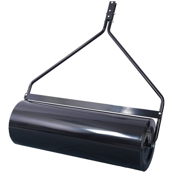 ATV Tow-Behind Lawn Roller for Garden Tractors, 26 Gal 220 lb Capacity, 40 Width, Durable Steel Construction, Black