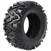 ATV/UTV All-Terrain Tire Set - 25x8-12 Front & 25x10-12 Rear, 6PR Tubeless - Durable Off-Road Mud Trail Replacement, Fits ATV & UTV Wheels