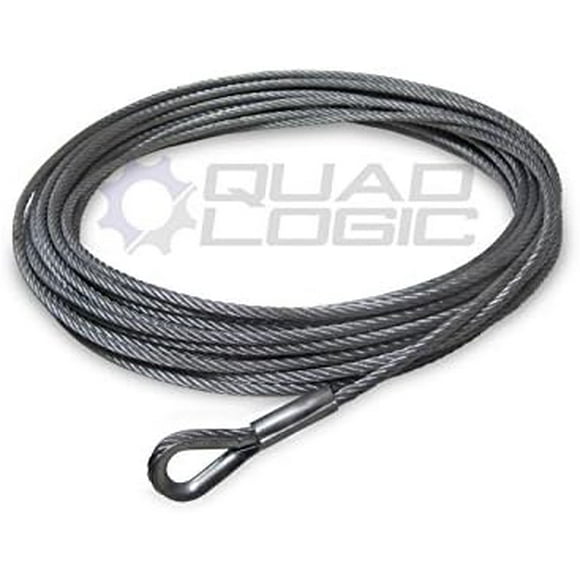ATV UTV Replacement Steel Winch Cable (3/16" x 45') Superwinch Warn KFI Badland