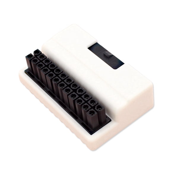 ATX 24 Pin 90 Degree Power Plug Adapter Mainboard Motherboard Power Supply Cable Modular for Power Supply Cables White,1 x ATX 24P 90 degree Adapter,White