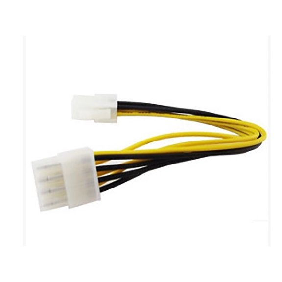 ATX 4 Pin Male to 8 Pin Female EPS Power Cable Adapter for CPU Power Supply Black
