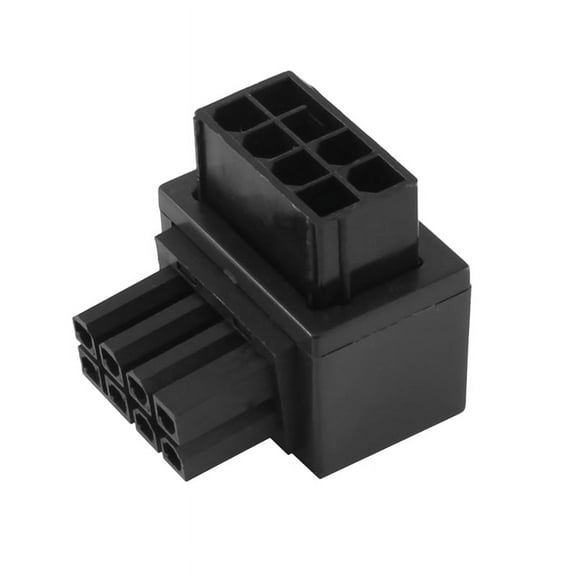 ATX 8Pin Female Angled to 8 Pin Male Power Adapter GPU Power Steering Connector for Graphics Video Card GPU