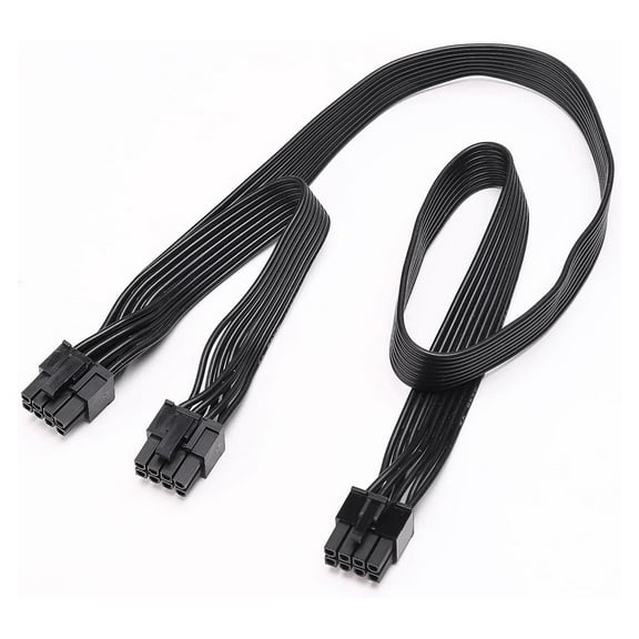 ATX CPU 8-Pin Male to Dual PCIe 8-Pin (6+2) Male Power Supply Cable for Modular Power Supply RM//-M