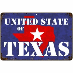 ATX Custom Signs - Funny Texas Sign for Outdoor or Indoor Decor United State of Texas Sign - Size 8 x 12