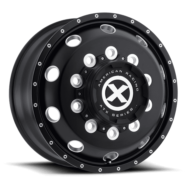 Custom Atl A One Off Rims ATX Monoblock Forged Rim AO400 22.5X9 10X11.25 G-BLK MILL 152MM ...