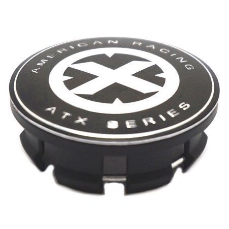 ATX Series Black/Chrome Snap-In Wheel Center Hub Cap 5 6 Lug for AX194 Ravine